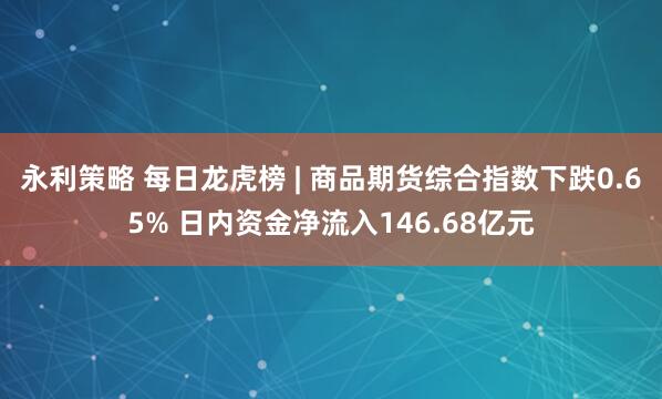 永利策略 每日龙虎榜 | 商品期货综合指数下跌0.65% 日内资金净流入146.68亿元